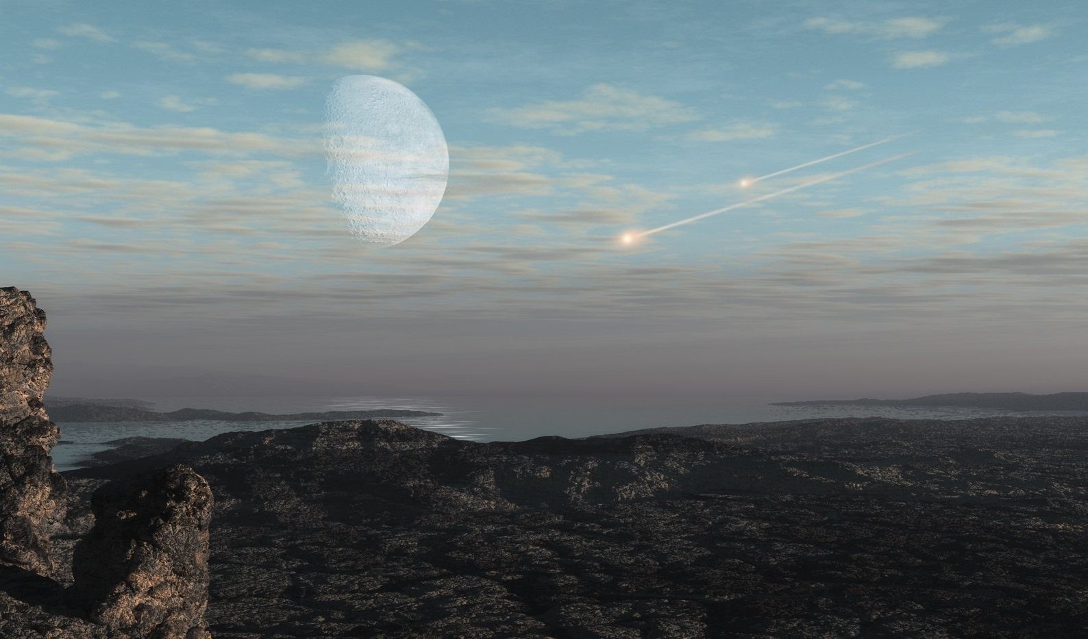 Wie kosmische Bomben die Atmosphäre prägten