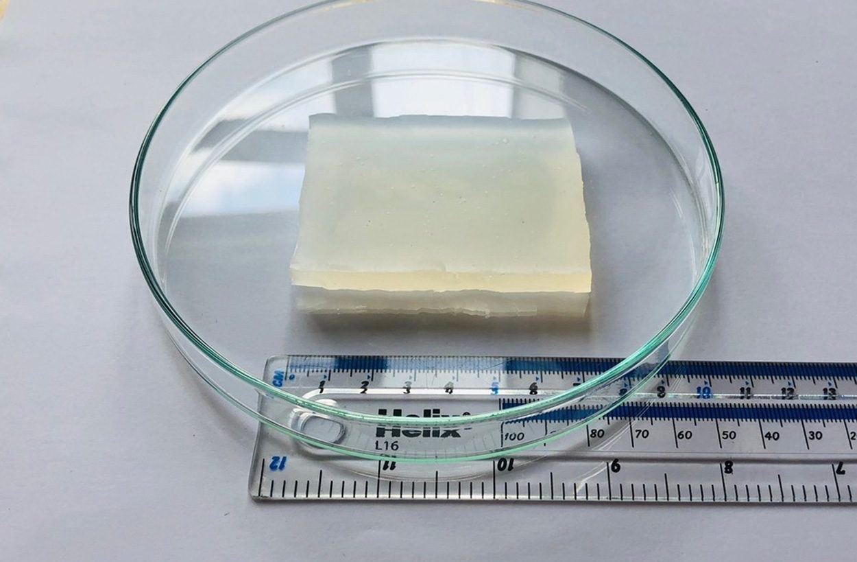 Hydrogel wird hart wie Glas