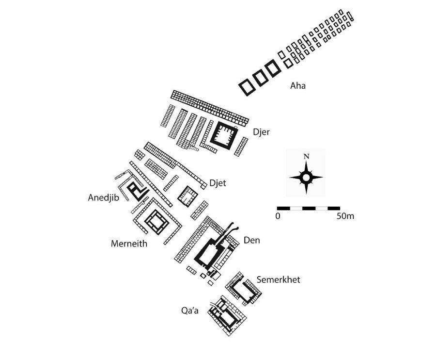 Grundrisse der Königsgräber